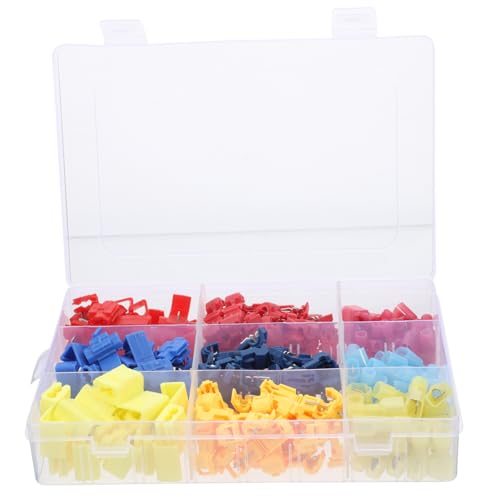 CIYODO 160pcs Snap Splice Lock Wire Terminal Kit Quick Wiring Clamp Terminal List for Electrical Connectors