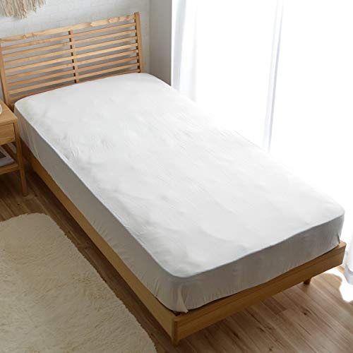 接触冷感 ボックスシーツ シングル 洗える CLEAN COOL オフホワイト 約100×200×30cm boxシーツ boxカバー 布団カバー ベッドシーツ マットレス用 夏用 冷感 冷たい #9846289 RSL キャンセル・変更・返品不可