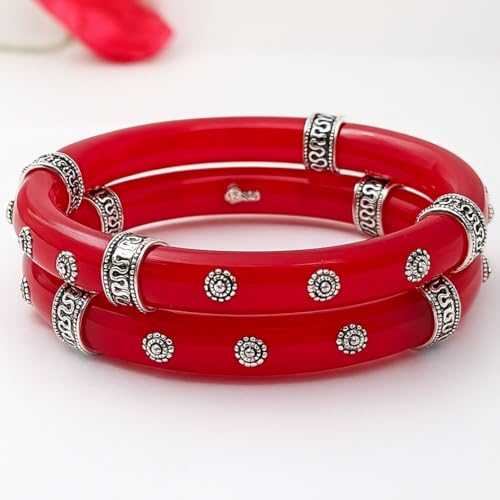 Image of Parasmoni Stylish Silver Bangles (24)