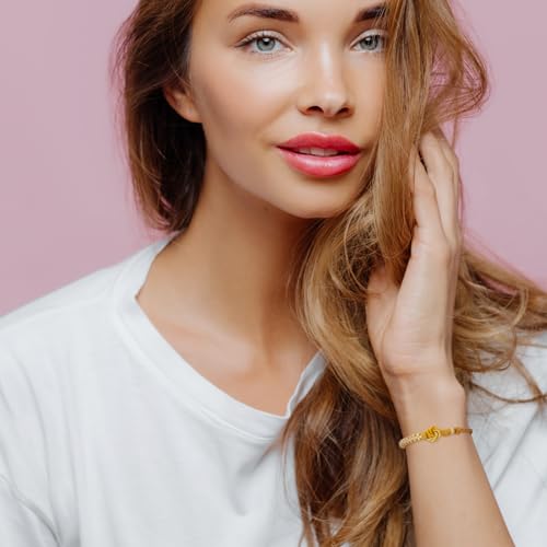 For Granddaughter Bracelets - A Link That Can Never Be Undone Peach Knot Bracelet Granddaughter Bracelet from Grandma Adjustable Braided Bracelet Forever Brave Strong Bracelet Infinity Heart Bracelet for Granddaughter2