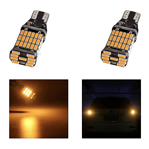 Image of Automaze T15 W6W 912 921, LED Car Truck Backup Reverse Lights, 4014 Chipset 45 SMD (Amber /Yellow)