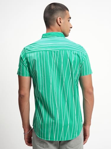 Image of Highlander Men's Striped Slim Fit Shirt