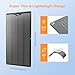 NURZVIY 200 Watts Flexible Solar Panel, N Type Portable Bendable 24 Volts 10BB Mono Cell 25.3% Efficiency for RV Camping Home Boat Marine Curve Surface Black