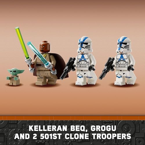Star Wars BARC Speeder Escape, set da costruzione di giocattoli mandaloriani per bambini, May The 4th Be with You, decorazione con Kelleran Beq e Grogu, giocattolo di Star Wars per ragazzi, - Lego - Immagine 3