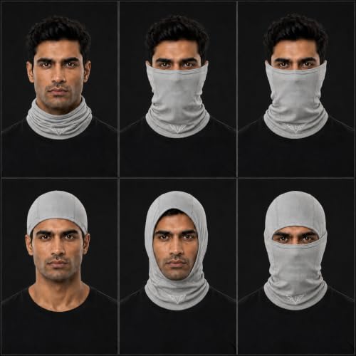 Image of Elastomeric Fibre Balaclava for Men, UPF 50+, Breathable & Odour-Resistant