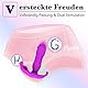 FULUTOY Tragbare Vibratoren für sie Klitoris und G-Punkt mit Stoßfunktion, Schub Vibrator mit Bluetooth Fernsteuerung, weiblicher unsichtbarer Masturbation Vibrator, Panty Vibrator für Frau und Paare