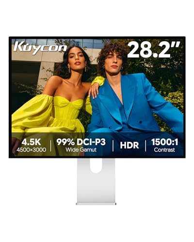 Image of P20 28.2'' UHD 4.5K (4500 x 3000) Glossy Monitor, IPS Panel, 99% sRGB, 99% DCI-P3, 10-Bit Colors, 192PPI, 60Hz, HDR, 1500:1, Eye Care, Low Blue Light (Honeycomb - with Stand x2)