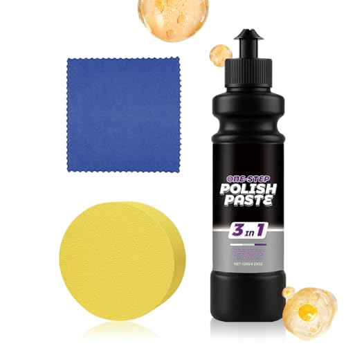 車のスクラッチリムーバー ? ペイントリペアクリーム、スクラッチ除去ペースト |ディープグロス研磨剤、自動車塗装修復キット、トラック、、オートバイ、ボート、バンパードア用の車体ディテールクリーム。