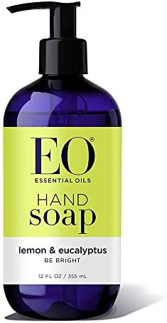 EO Botanical Liquid Hand Soap, Lemon and Eucalyptus, 12 Ounce (Pack of 3)
