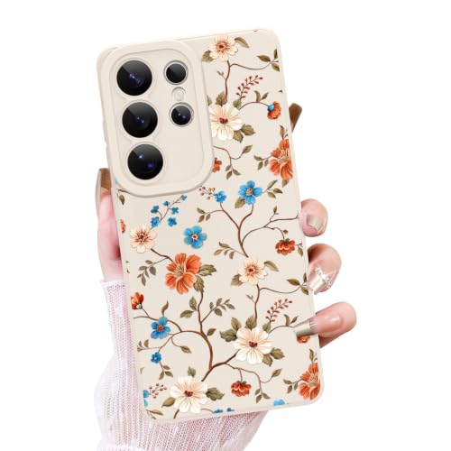 Coque Samsung S26 Ultra antichoc TPU souple silicone motif floral pour fille