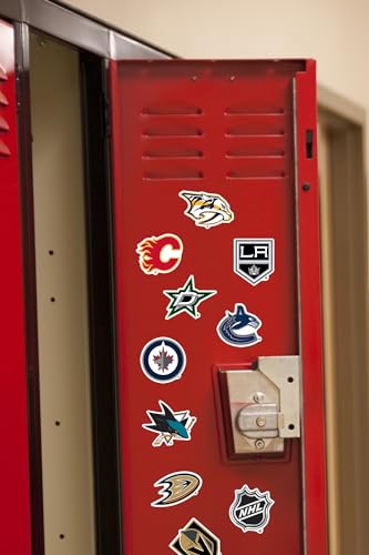 NHL Western Conference Hockey 50ct Vinyl Large Deluxe Stickers Variety Pack - Laptop, Water Bottle, Scrapbooking, Tablet, Skateboard, Indoor/Outdoor - Set of 50