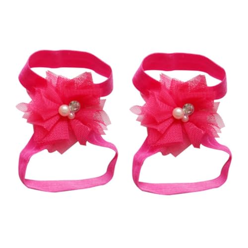Homoyoyo 10pairs Girls Flower Sandals Boys and Girls Walking Sandals Barefoot Rhinestone2