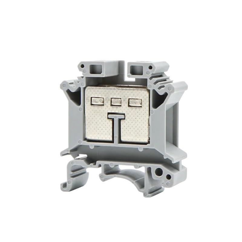 10Pcs UK-25N Din Rail Terminal Blocks Universal Class Connector Screw Connection Terminal Blocks UK25 Wire Conductor