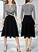 VFSHOW Womens Black Tweed Yarn-Dyed Front Zipper Slim Wear to Work Office Business Party A-Line Dress 10066 BLK XS