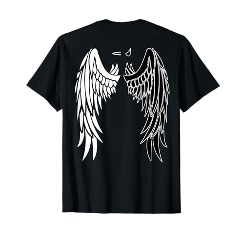 Half Angel Half Devil | Back of Shirt Design T-Shirt
