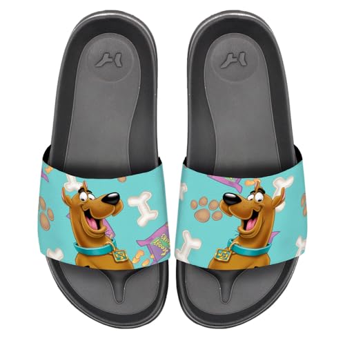 Popfunk Scooby Doo Happy Scoob Unisex Adult Slides Adjustable Flip Flop Sandals Officially Licensed Hypd Slydr Switch™