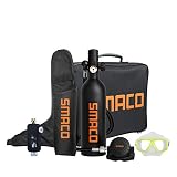 🏊【LO QUE OBTENDRÁ】:❤Paquetes de buceo perfectos (incluye una botella de oxígeno de 1L, una bolsa portátil, una bolsa de tela, gafas de buceo y un adaptador de recarga)❤Servicios online las 24 horas.❤Soporte al cliente de por vida.