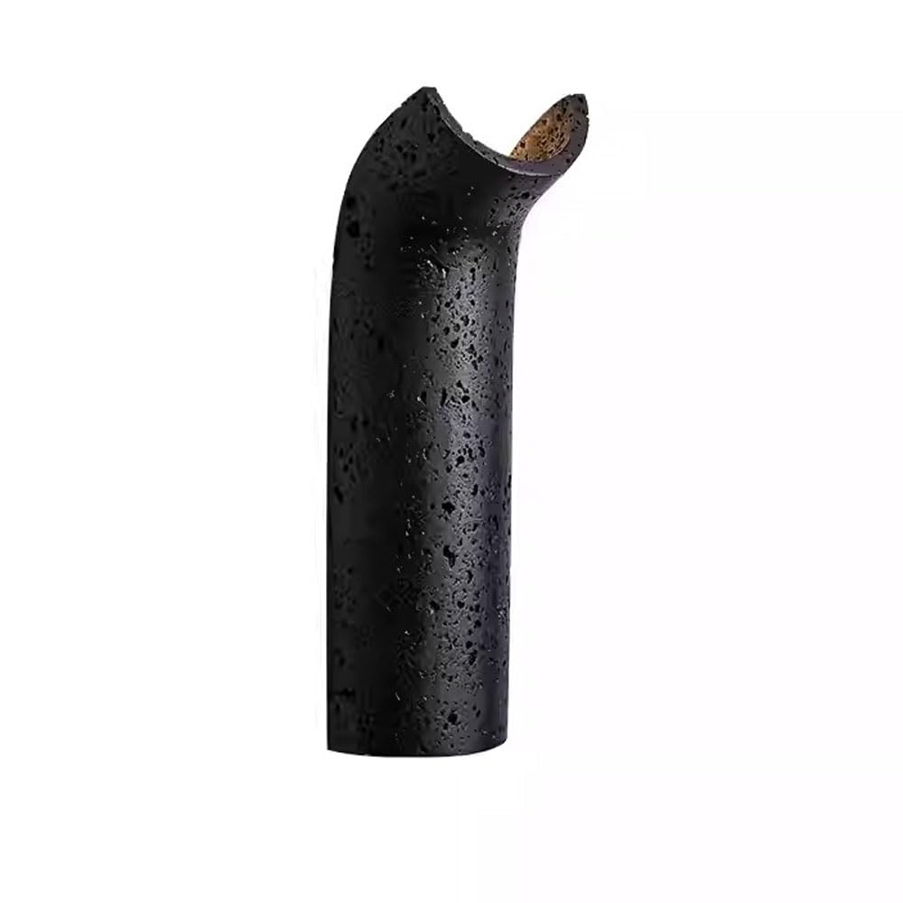 Nordic Industrial Style Single-Head Wall Sconce, G9 Screw Flush Mount Lamp, Personalized Black Travertine Light, Entryway Living Room Hallway Decorative Fixtures