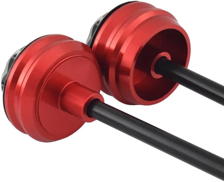 Front & Rear Wheel Fork Axle Slider Cap Crash Protector for BMW S1000R S 1000 R 2014 2015 2016 2017 2018 2019 2020 2021 2022 (Red)