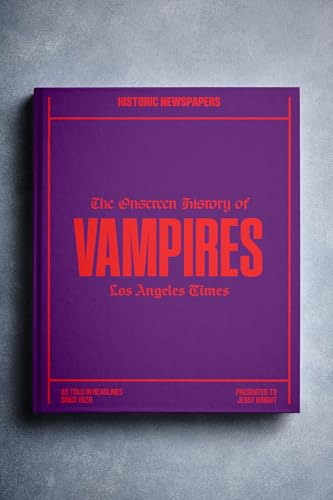 Historic Newspapers - Movie & Music History Book - Iconic Entertainment History Through Newspaper Coverage - Iconic Fan Gift Memorabilia - Add Name Printed on the Cover for Free (Vampire)