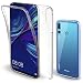 Produktbild Moozy 360 Grad Hülle für Huawei P Smart Plus 2019, Honor 20 Lite- Transparent Handyhülle - Hart PC Zurück, Weiche TPU Silikon Vorderseite