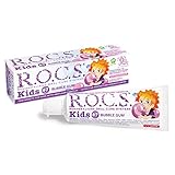 R.O.C.S. Kids (4-7 Jahre) Zahnpasta Bubble Gum - mit Fluorid - 500 ppm Fluorid - Schutz vor Karies - Schutz vor Bakterien - Stärkung des Zahnschmelzes