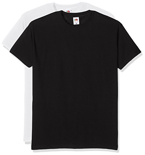 T-Shirt Homme Fruit of The Loom Valueweight Anti Déformation Lavages