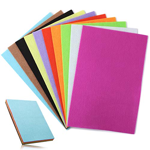Mr. Pen- Felt, Felt Sheets, 10 Pack, 12 x 8 Inch, Assorted Color, Felt Sheets for Crafts, Felt Fabric, Felt for Sewing, Fleece Fabric, Craft Felt, Felt Squares, Felt for Crafts, Craft Felt, Felt Paper