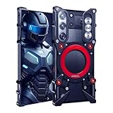 For ZTE Nubia Red Magic 10S pro/10S pro Plus/10 Pro / 10 Pro Plus Case, Premium Aluminum Cool Metal Frameless Design Bumper case ，360° Rotating Stand Ultra Hollow Mechanical Gears Design (Black)