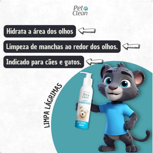 Kit Higiene Pet Clean para Cães e Gatos, Shampoo, Condicionador, Spray Bucal, Lenços Umedecidos, Ban