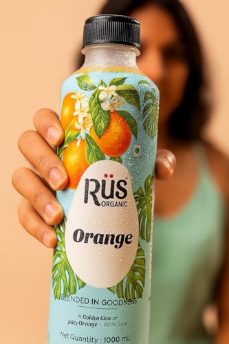 Rus Organic Orange Juice | Cold-Pressed & 100% Natural | No Added Sugar or Preservatives | Immunity Booster | Rich in Antioxidants | Refreshing Summer Drink | Pack of 2 (1000ml Each) | Travel Juice | Real Oranges - Image 4