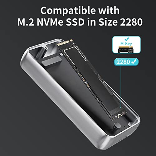 Caja externa para SSD M.2 NVME USB 4.0 40Gbps PHIXERO miniatura 5