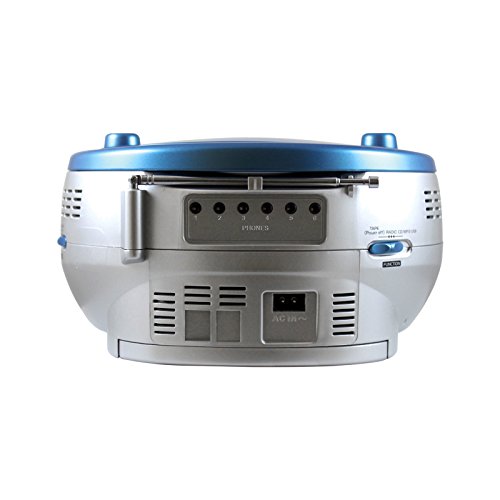 Hamiltonbuhl 5050Ultra Educational Boombox Home Cd Player Recorder Blue, 12Inx9Inx6In #TOP1