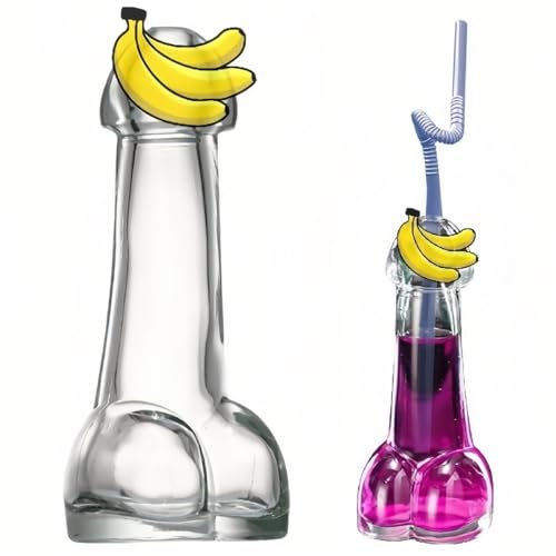 HWHXCZYH Funny Creative Genital Dick Cocktail Glass Mug Bottle Hot Party Mug Cup 1 piece