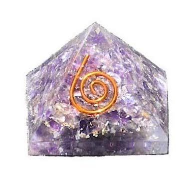 Rudradivine Crystal Cave Amethyst - Crystal Pyramid for Find The Life Partner Healing - Meditation L-3xB-3xH-3 cm
