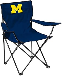 Logo Brands NCAA Michigan Wolverines Unisex Adult Quad Chair with Single Cup Holder