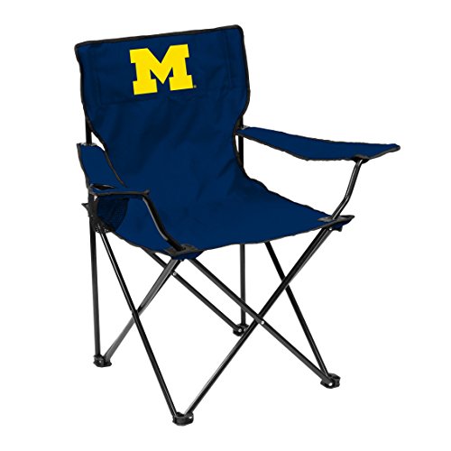 Logo Brands NCAA Michigan Wolverines Unisex Adult Quad Chair with Single Cup Holder