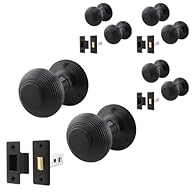 VINTAGE DESIGN : Our beehive door knobs have a classic Victorian reeded design that makes them ideal for traditional and period peoperties. Designed with ergonomics in mind, our door knob provides a comfortable and secure grip. DURABLE & LONG-LASTING...