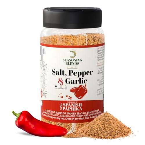S.P.G. Spanish Paprika -Natural, Mezcla de Especias - Sal Sazonado Premium, Sin MSG y Alérgenos - Condimento/Sazonador Multiuso-Para Carne-Pollo-Ternera-Cordero-Pescado-Verduras-Huevos-BBQ.