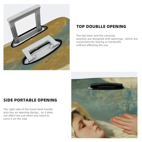 Holy Mary In Pray Elastic Travel Luggage Covers Dustproof Scratch-Resistant Suitcase Protector Fit 22-24 Inch3