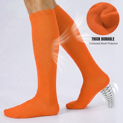 Image of XZQTIVE Baseball Softball Socks and Baseball Softball Belt Combo Set Knee-High Soccer Socks for Kids Youth Adult