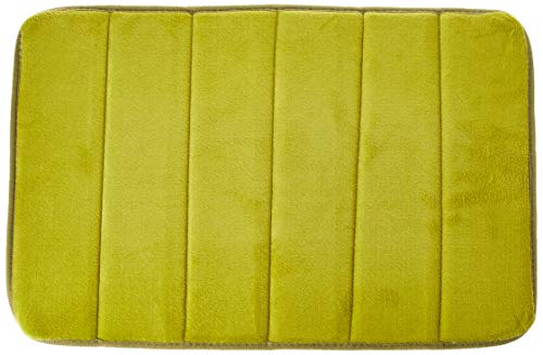 Memory Foam Bath Mat-Incredibly Soft and Absorbent Rug, Cozy Velvet Non-Slip Mats Use for Kitchen or Bathroom (17 Inch x 24 Inch, Sage)