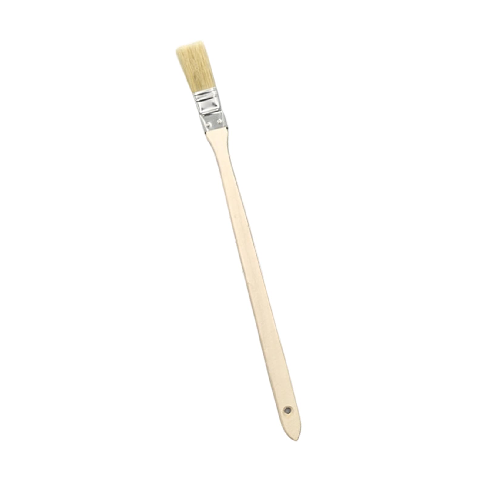 Tool with Comfortable Wooden Grip for Deeply Cleaning Long Curved Head Scrub Brush Extended Reach Scrub