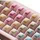 LQXQ Crystal Jelly Keycaps 121, Rainbow Rubber Cherry Profile Cute Custom Keycaps 60 75 100 Percent Set for Cherry MX, Outemu, Gateron Mechanical Keyboard