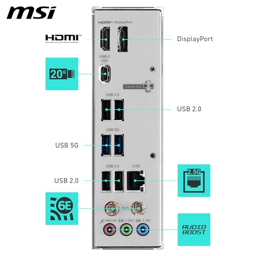 Image of H810M Gaming WIFI6E Motherboard, mATX - Supports Intel Core Ultra Processors (Series 2), LGA 1851 - DDR5 Memory Boost 6400+ MT /s OC, 1 x PCIe 5.0 x16, 1 x M.2 Gen4, 2.5G LAN, Wi-Fi 6E