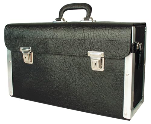 Werkzeugtasche Leder groß leer 420x150x250mm Werkzeugkoffer Ledertasche XXL