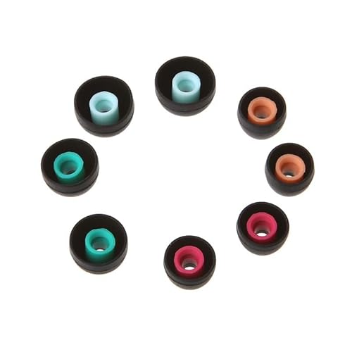 Swetopq, 4 pares (XS/S/para M/L) almofadas de silicone suave para auriculares para 90% intra-urais, acessórios para auriculares, tampões para os ouvidos