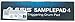 Alesis Sample Pad 4 | Compact Percussion and Sample Triggering Instrument with 4 Velocity Sensitive Pads, 25 Drum Sounds and SD/SDHC Card Slot,Black