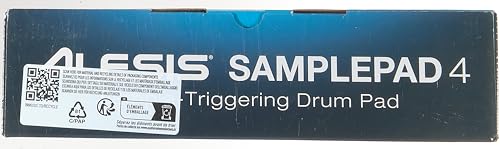 Alesis SamplePad 4 | Compact Percussion and Sample Triggering Instrument with Velocity Sensitive Pads, Drum Sounds and SD/SDHC Card Slot (Black) - Image 9 thumbnail