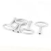 uxcell Electrical Cabinet Elevator Lock Safety Keys Silver Tone 5PCS